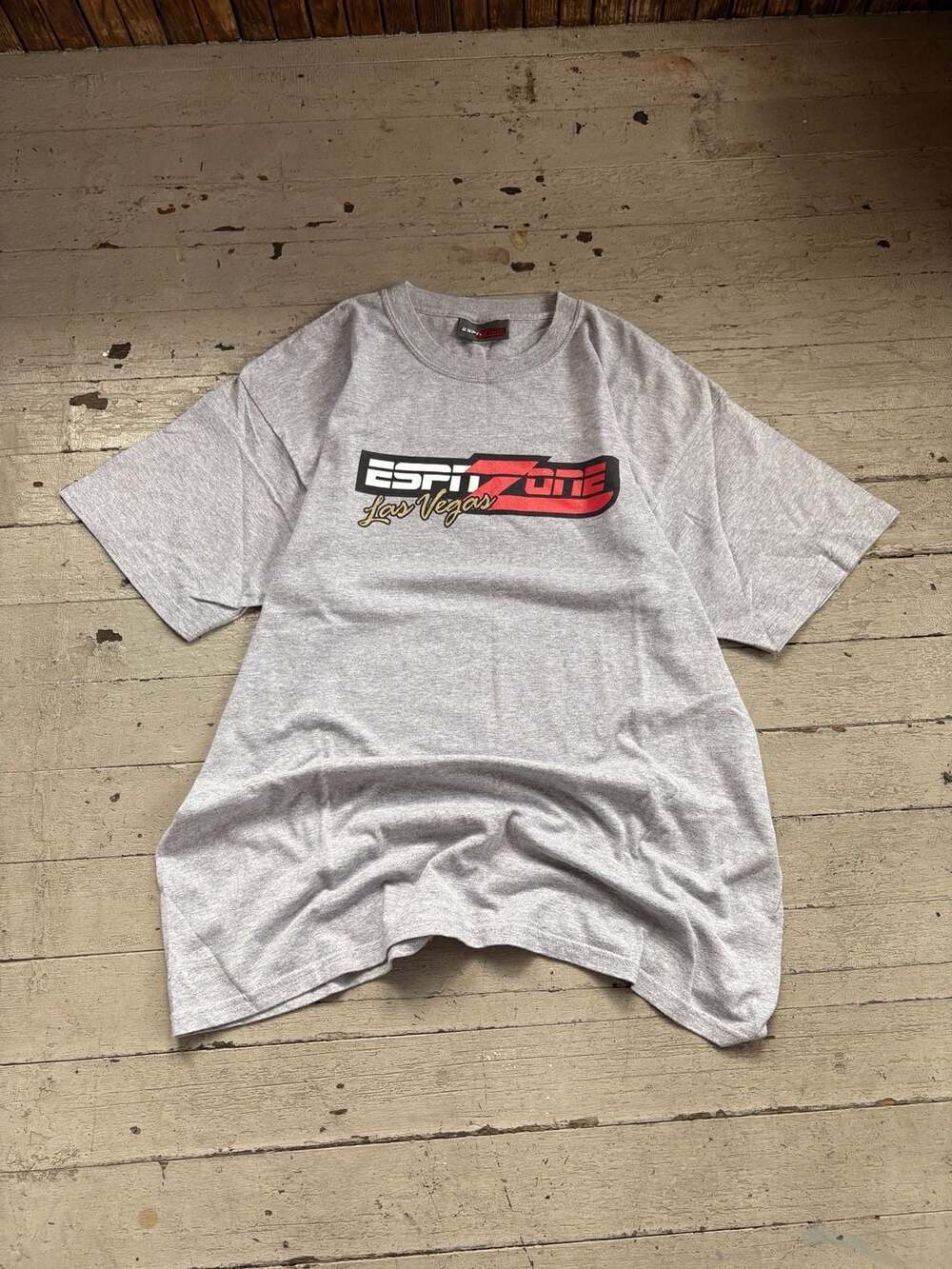 Vintage ESPN Zone Las Vegas Gray Graphic T-Shirt